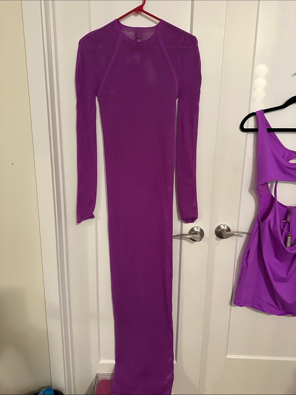 SKIMS Mesh Maxi & Cutout Tank Dress Set - Picture 7 of 12